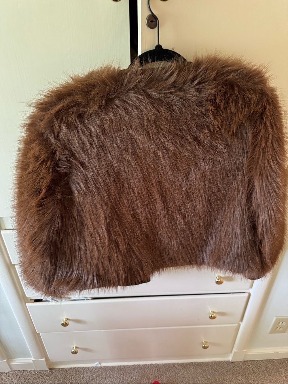 Zara Chestnut Brown Faux Fur Trim Jacket - Picture 4 of 4